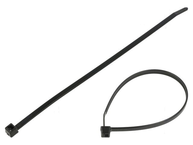 Kabelbinder; L: 202mm; W: 4,6mm; polyamide; 225N; zwart; Ømax: 50mm Kabelbinder; L: 202mm; W: 4,6mm; polyamide; 225N; zwart; Ømax: 50mm